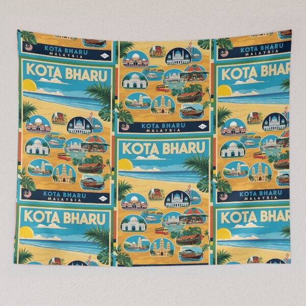 Item preview, Kota Bharu Malaysia Vintage Travel Tourism designed and sold by TravelersGems.