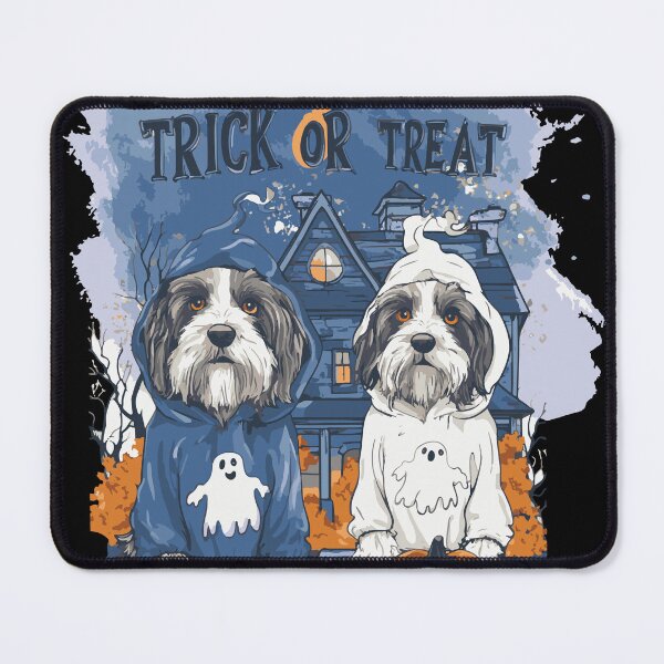 Item preview, Bearded Collie Halloween Trick or Treat Design designed and sold by Woof-Worthy-ART.