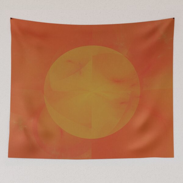 Item preview, Warm Orange Sun. Minimal Modern Artwork  designed and sold by patternsoup.