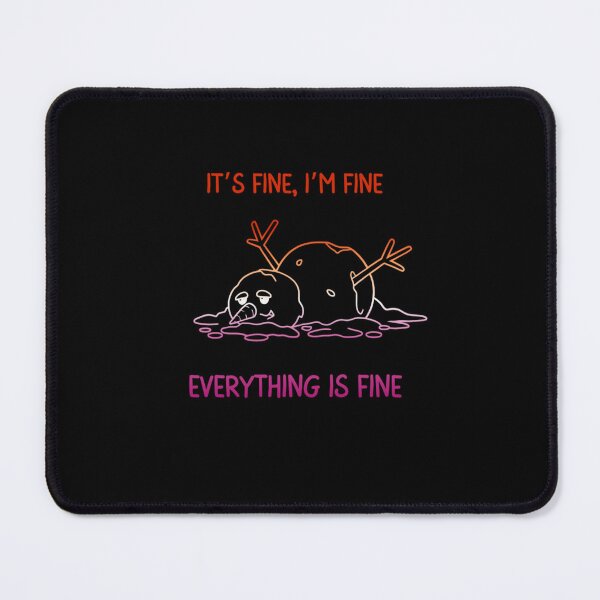 Item preview, Lesbian Flag Melting Snowman It's Fine, I'm Fine, Everything Is Fine Graphic, Christmas t-shirts, Snowman Tees, Funny Xmas t-shirts,  designed and sold by PrideBeProud.
