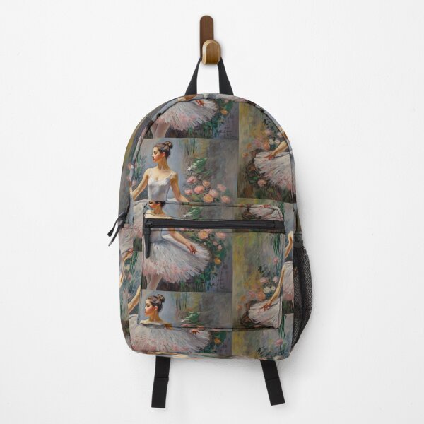 Item preview, Beautiful impressionistic artwork of a Ballerina and flower - After Monet designed and sold by Vintage Designs +.