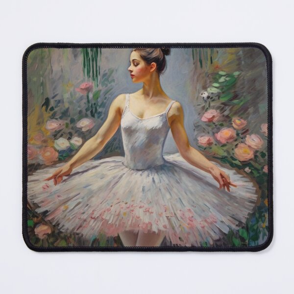 Item preview,  Beautiful impressionistic artwork of a Ballerina and flower - After Monet designed and sold by Vintage Designs +.