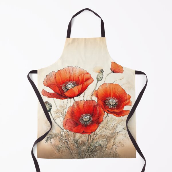 Item preview, A cluster of vibrant red poppies swaying gently in the wind. designed and sold by HEMRO.
