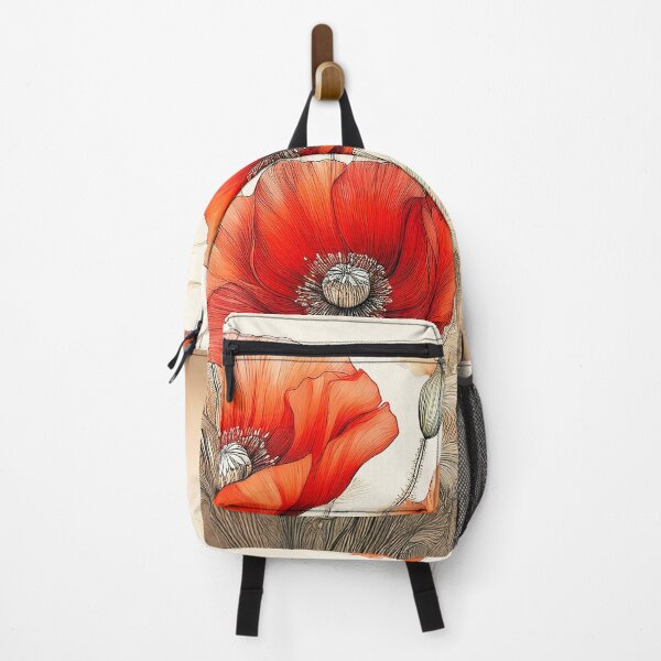 Item preview, A cluster of vibrant red poppies swaying gently in the wind. designed and sold by HEMRO.