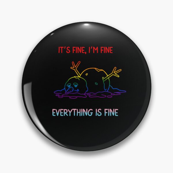 Item preview, Progress Flag Melting Snowman It's Fine, I'm Fine, Everything Is Fine Graphic, Christmas t-shirts, Snowman Tees, Funny Xmas t-shirts,  designed and sold by PrideBeProud.