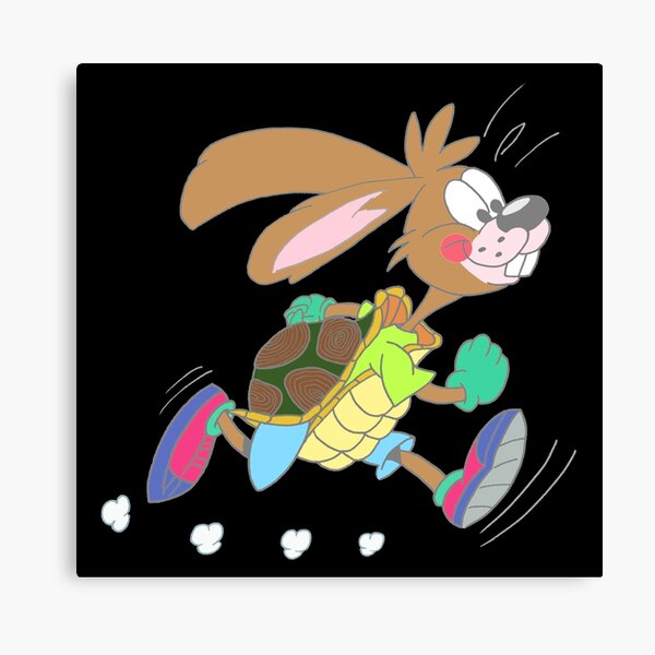 Hare or tortoise Canvas Print
