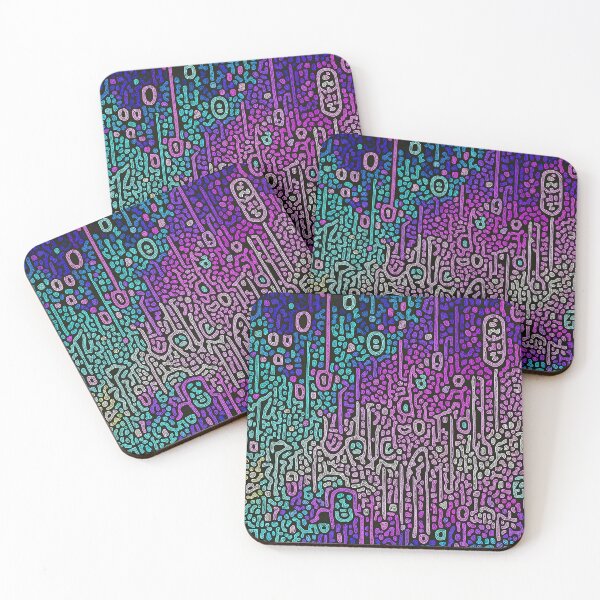 Item preview, Rainbow glittery carbonated rain, abstract watercolor designed and sold by Gabi.Media.
