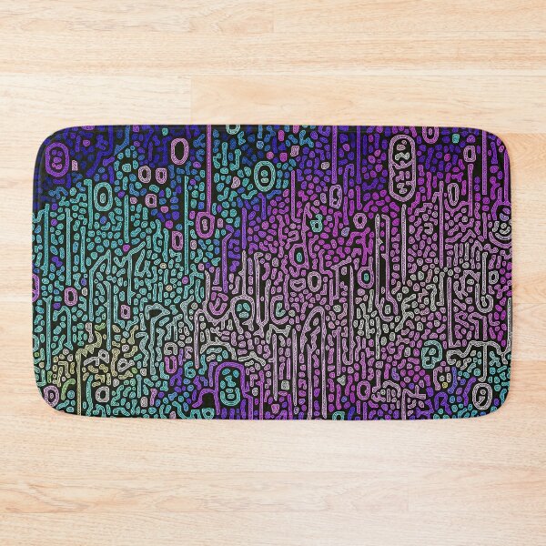 Item preview, Rainbow glittery carbonated rain, abstract watercolor designed and sold by Gabi.Media.