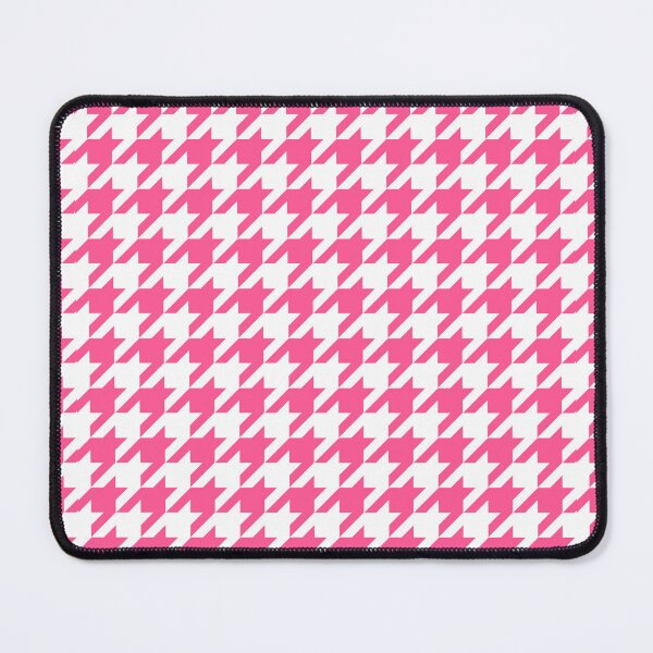 Item preview, Pink White Houndstooth Pattern Design designed and sold by PatternTitan.
