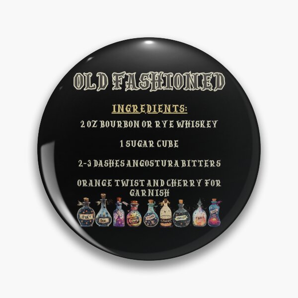 Item preview, Halloween Old Fashioned Recipe - Cocktail Art designed and sold by Kalangti.