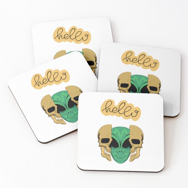 Item preview, Alien Skull Face Hello Hi designed and sold by FanFest.