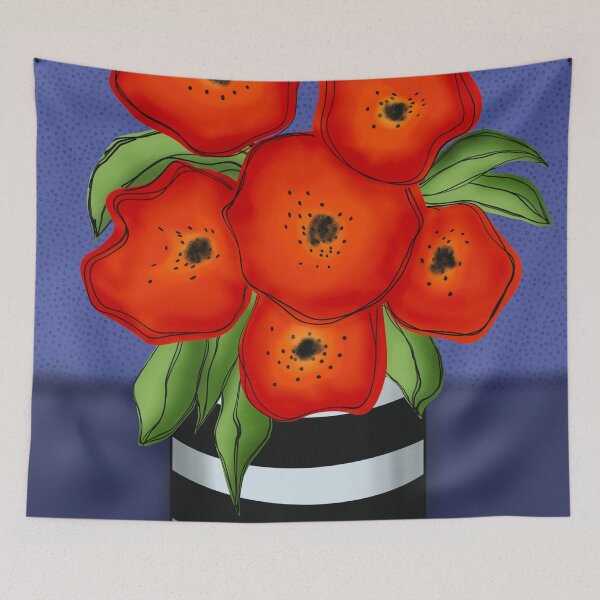 Item preview, HappyPoppies designed and sold by Abstract Art by Martina Kunze.