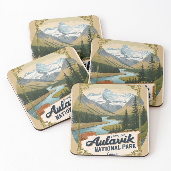 Item preview, Aulavik National Park Canada Postcard Vintage Travel Retro designed and sold by TravelPostcardGems.