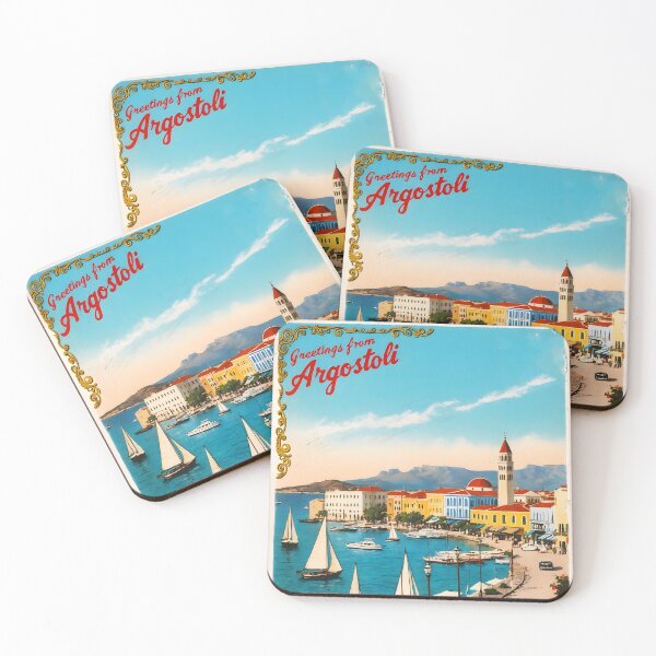 Item preview, Greetings from Argostoli Ionian islands Greece Postcard Vintage Retro Travel Vintage designed and sold by TravelPostcardGems.
