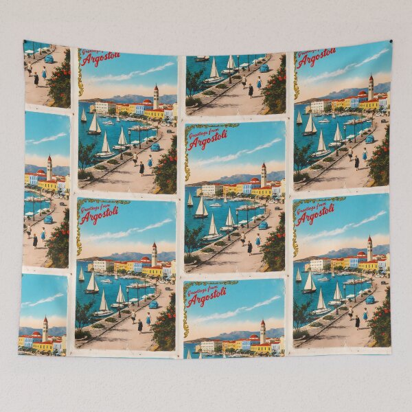 Item preview, Greetings from Argostoli Ionian islands Greece Postcard Vintage Retro Travel Vintage designed and sold by TravelPostcardGems.