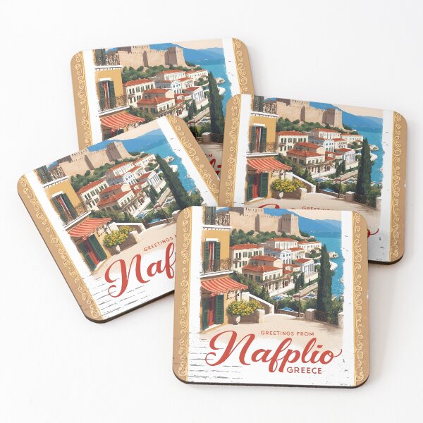 Item preview, Nafplio Peloponnese Greece Postcard Vintage Retro Travel Vintage designed and sold by TravelPostcardGems.