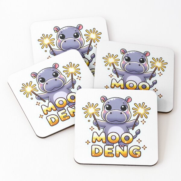Item preview, Moo Deng Adorable Hippo with Sparklers Celebration designed and sold by Pattamo1.