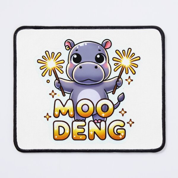 Item preview, Moo Deng Adorable Hippo with Sparklers Celebration designed and sold by Pattamo1.