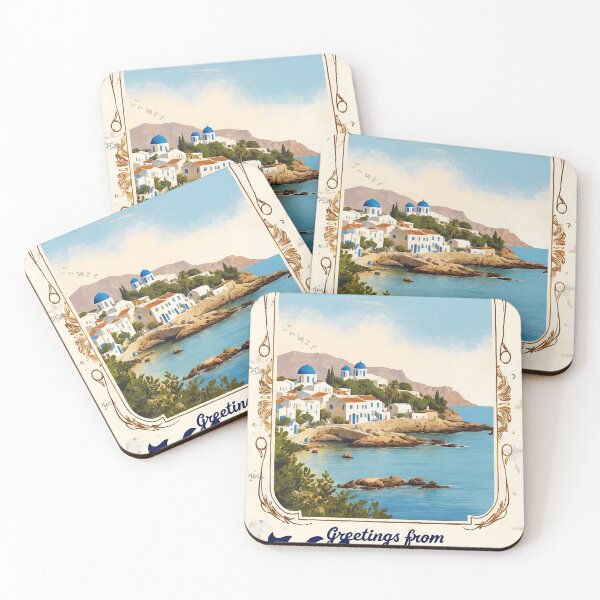 Item preview, Greetings from Kalymnos South Aegean Greece Postcard Vintage Retro Travel Vintage designed and sold by TravelPostcardGems.