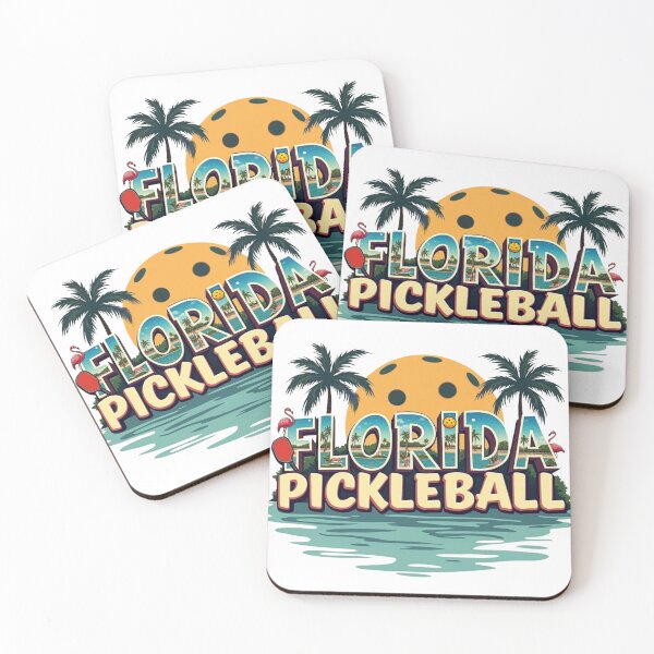 Item preview, Florida Pickleball Postcard Retro Design designed and sold by iTeeShirts.