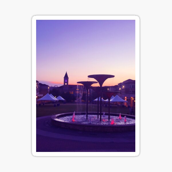 Item preview, Frog Fountain Sunset designed and sold by faithl13.