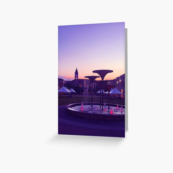 Item preview, Frog Fountain Sunset designed and sold by faithl13.