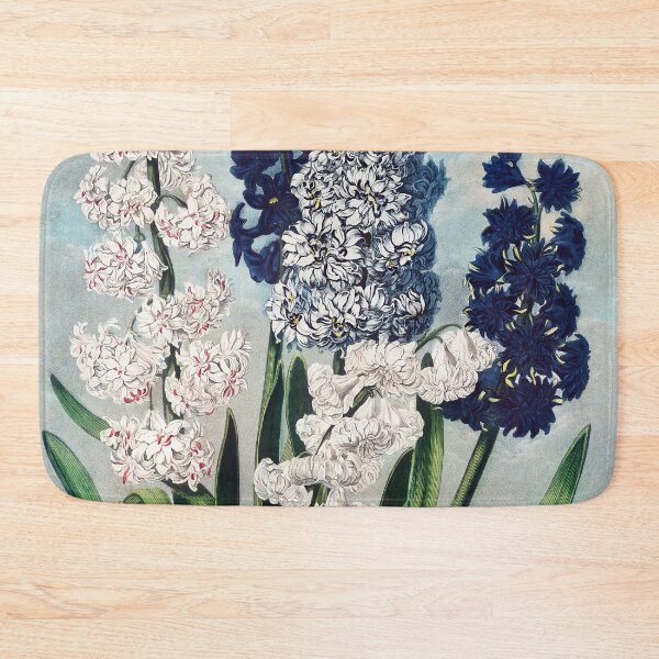 Item preview, Vintage Floral Print Hyacinth Blue and White designed and sold by BellaLovi.