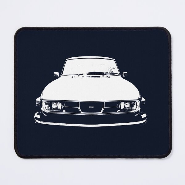 Item preview, Saab 99 classic 1970s Swedish car block white designed and sold by soitwouldseem.