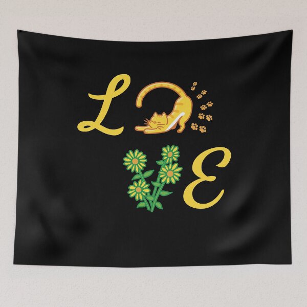 Item preview, Sunflowers Love Cat Florist Flowers designed and sold by MooonTees.
