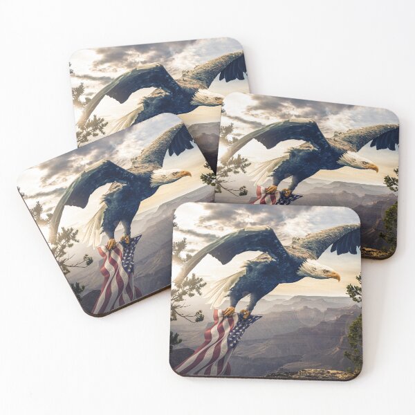 Item preview, Soaring Freedom | A Giant Eagle Over the Grand Canyon designed and sold by fan-art-studio.