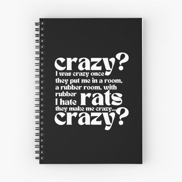 Item preview, Crazy I Was Crazy Once Classic Meme Vine Funny Gifts designed and sold by PientkaArt.