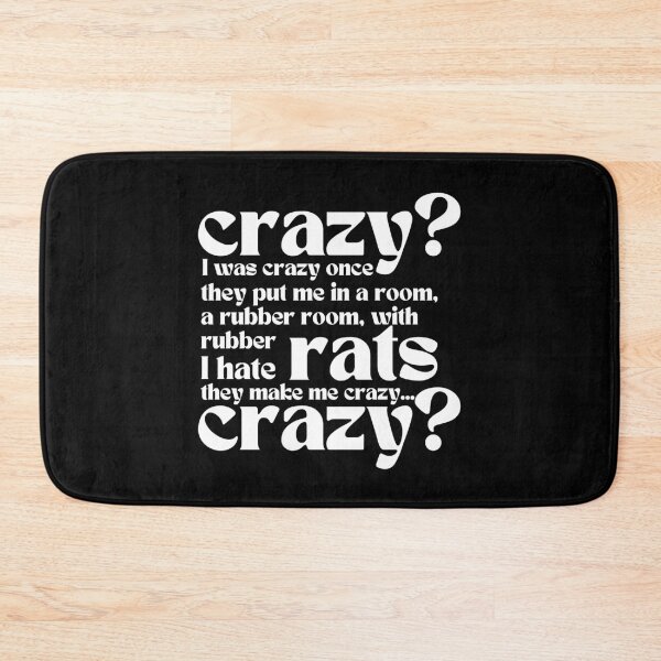 Item preview, Crazy I Was Crazy Once Classic Meme Vine Funny Gifts designed and sold by PientkaArt.