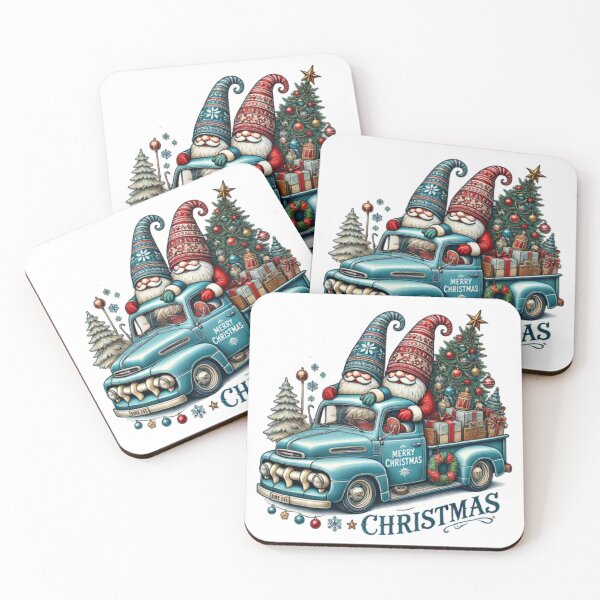 Item preview, Festive Gnome Christmas Truck - Vintage Holiday Cheer designed and sold by momo9981.