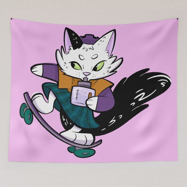 Item preview, Cool Kids Stay Hydrated - Skateboarding Cats designed and sold by jk.cartoons.