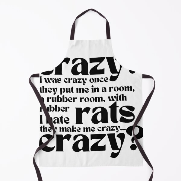 Item preview, Crazy I Was Crazy Once Classic Meme Vine Funny Gifts White designed and sold by PientkaArt.