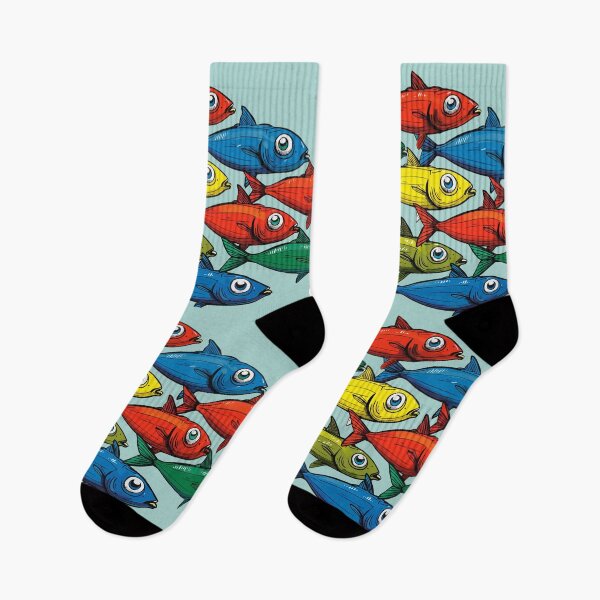 Item preview, Colorful Fish Shoall designed and sold by TojoStudios.