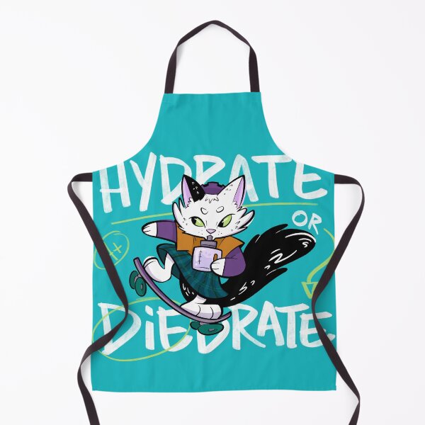 Item preview, Hydrate or Diedrate - Skateboarding Cat Zoomies designed and sold by jk.cartoons.