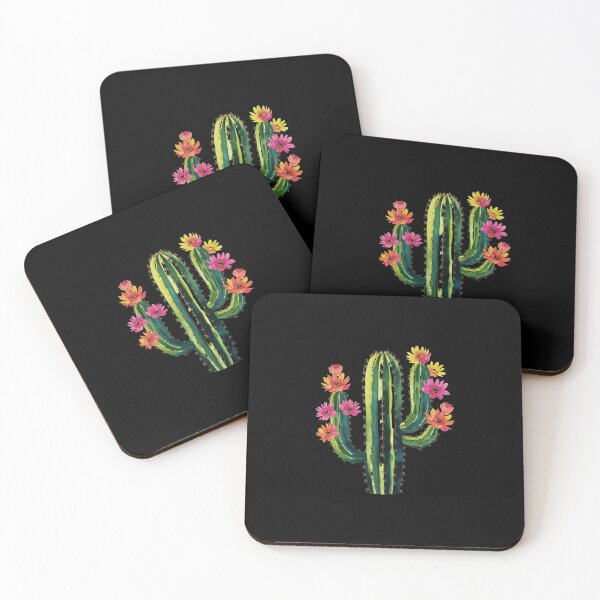 Item preview, Impresión artística de cactus en acuarela: vibrante floración del desierto designed and sold by products4urduke.
