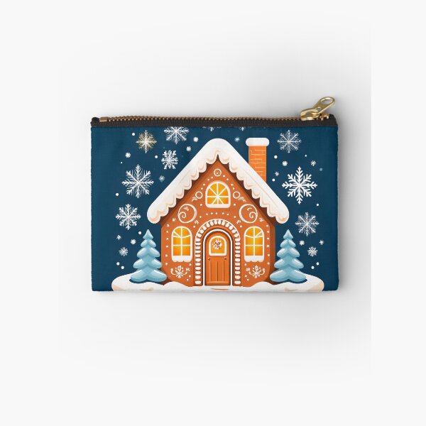 Item preview, An illustration Design depicts a charming gingerbread house nestled amidst a winter wonderland. designed and sold by HEMRO.