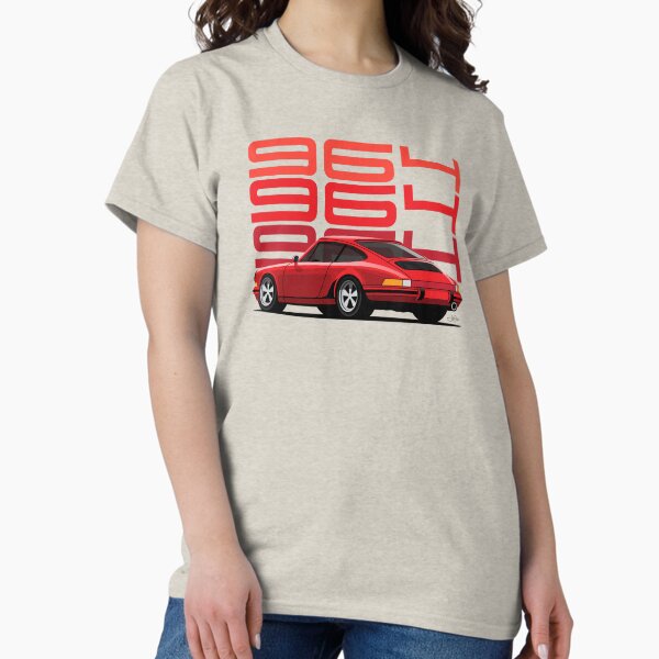 Item preview, Guards Red Porsche 911 964 illustration designed and sold by blackdogshop.