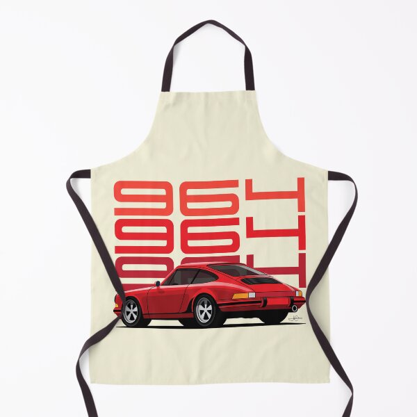 Item preview, Guards Red Porsche 911 964 illustration designed and sold by blackdogshop.