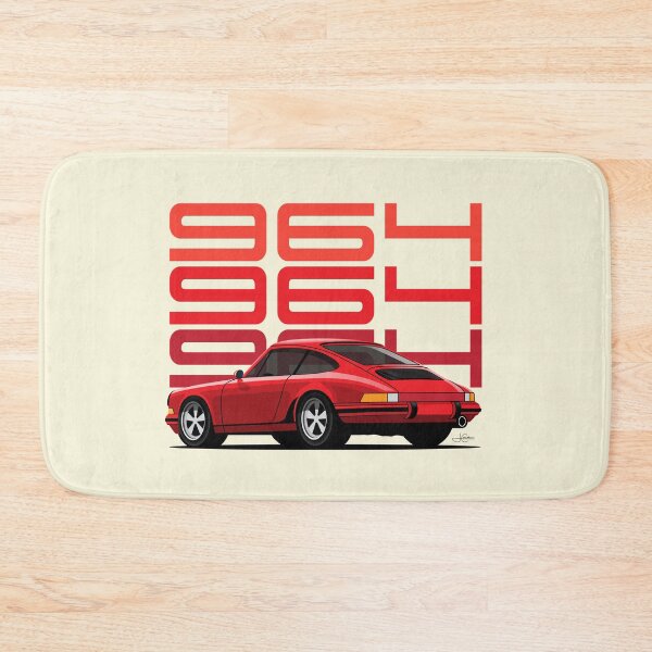 Item preview, Guards Red Porsche 911 964 illustration designed and sold by blackdogshop.