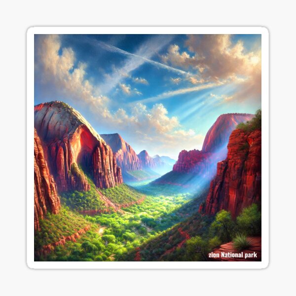 Vista previa del artículo con la obra «Parque Nacional Zion», diseñado y vendido por swiftbinaries.