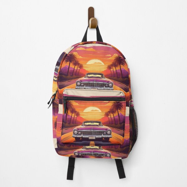 Item preview, Retro Car Driving into the Sunset designed and sold by RaiyaTees.