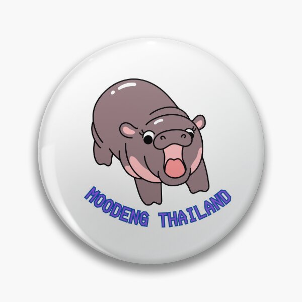 Item preview, Moodeng Hippopotamus Thailand designed and sold by PattyShop888.