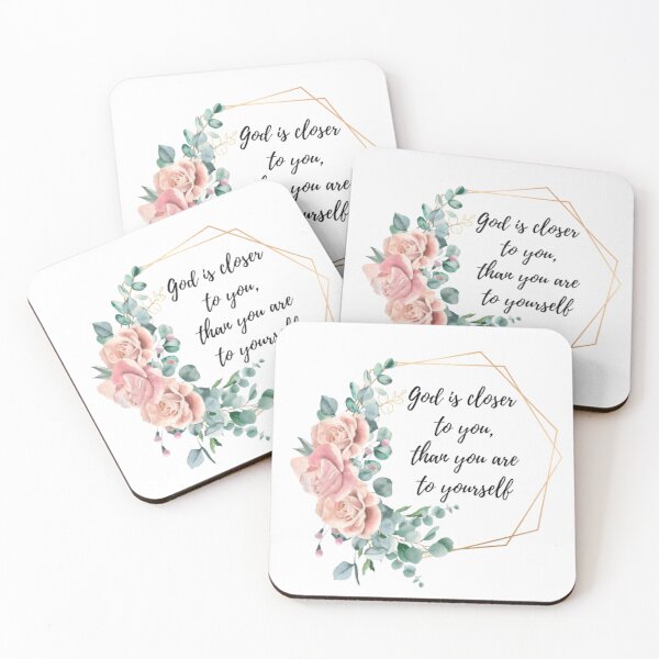 Item preview, "God is closer to you, than you are to yourself" designed and sold by ChristinesCo.