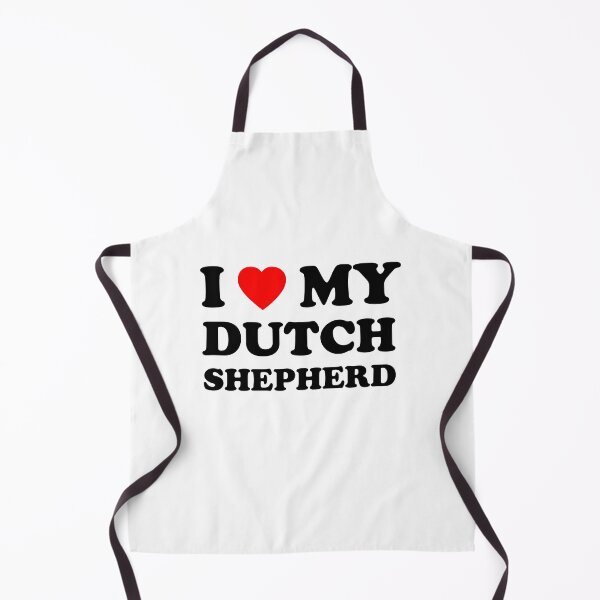 Item preview, I Love My Dutch Shepherd Heart Dog Gift designed and sold by Guarddogdrive.