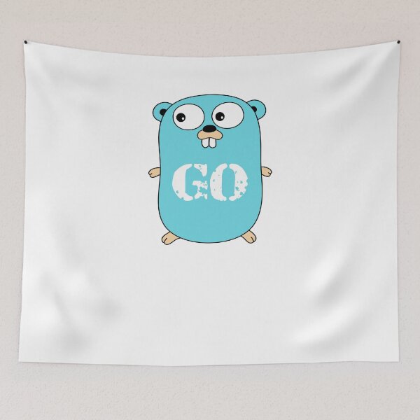 Item preview, Go Logo T-Shirt Blue Mascot Transparent Word Text designed and sold by Rainwater Merch.