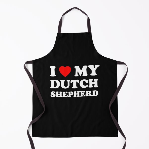 Item preview, I Love My Dutch Shepherd Heart Dog Gift designed and sold by Guarddogdrive.