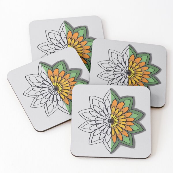 Item preview, Half-Filled Mandala Flower Design – Calming Anxiety Art designed and sold by CreationbyNiki.